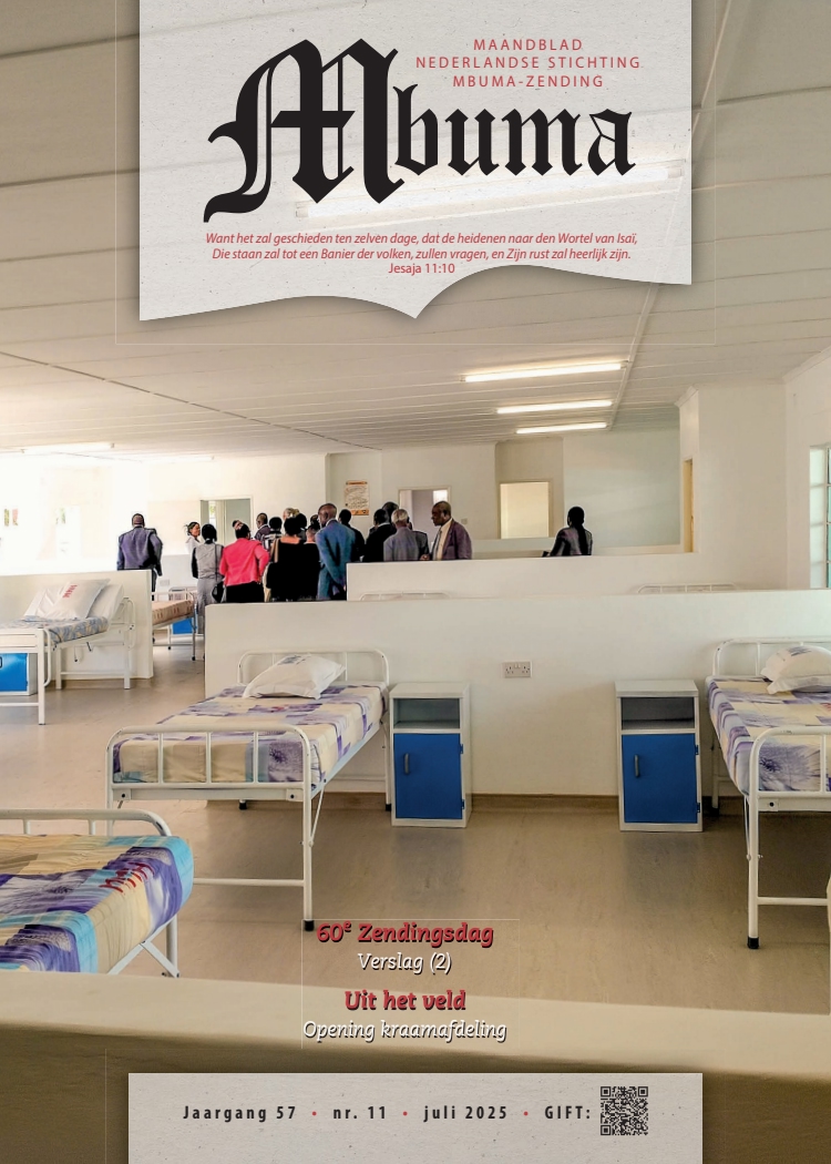 Mbuma is het maandblad van de Nederlandse stichting Mbuma-zending.