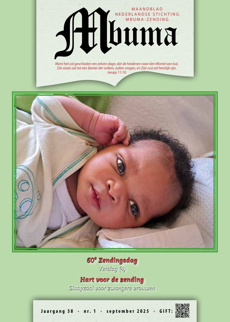 Mbuma is het maandblad van de Nederlandse stichting Mbuma-zending.