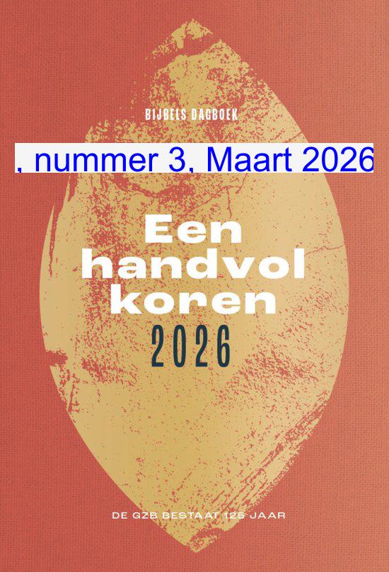 Cover dagboek Een handvol koren