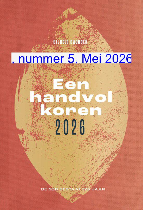 Cover dagboek Een handvol koren
