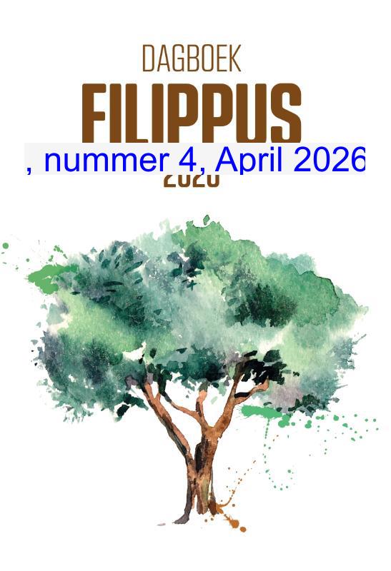 Cover dagboek Filippus
