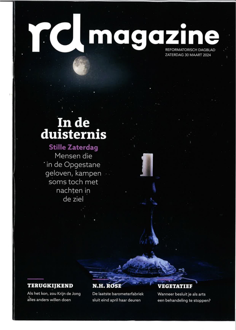 RDMagazine is een wekelijkse uitgave bij het Reformatorisch Dagblad