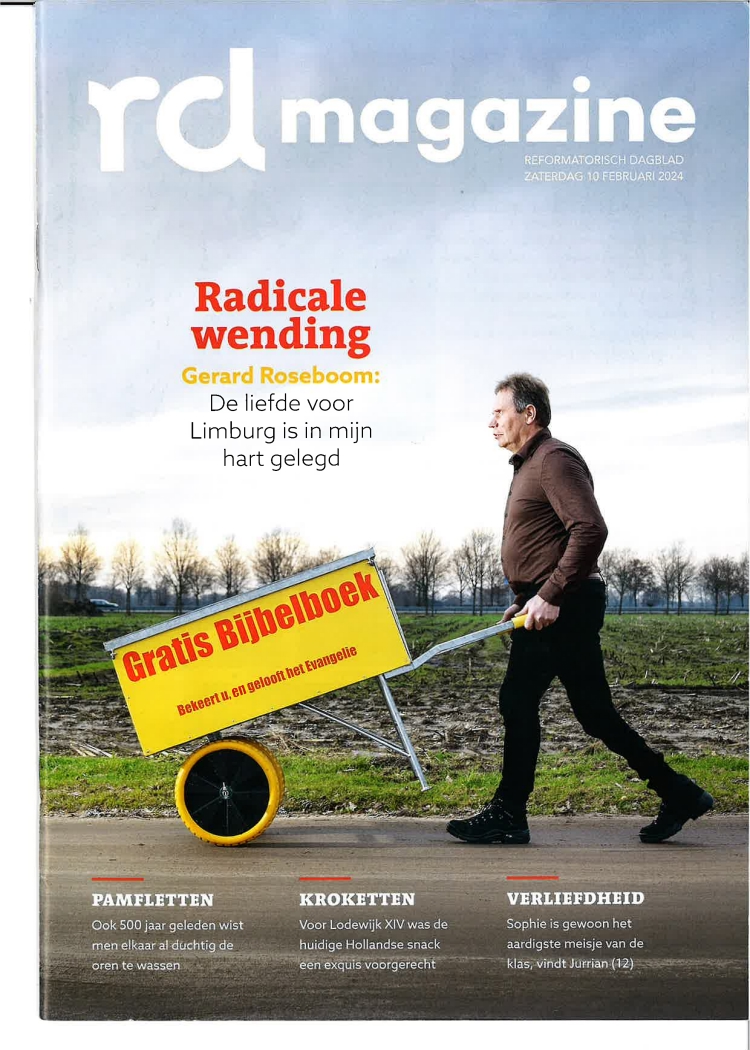 RDMagazine is een wekelijkse uitgave bij het Reformatorisch Dagblad