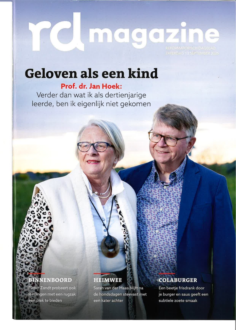 RDMagazine is een wekelijkse uitgave bij het Reformatorisch Dagblad