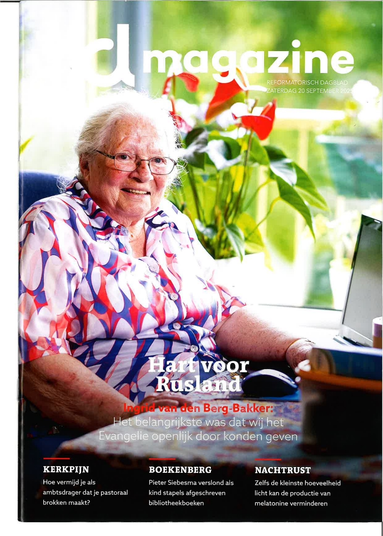 RDMagazine is een wekelijkse uitgave bij het Reformatorisch Dagblad