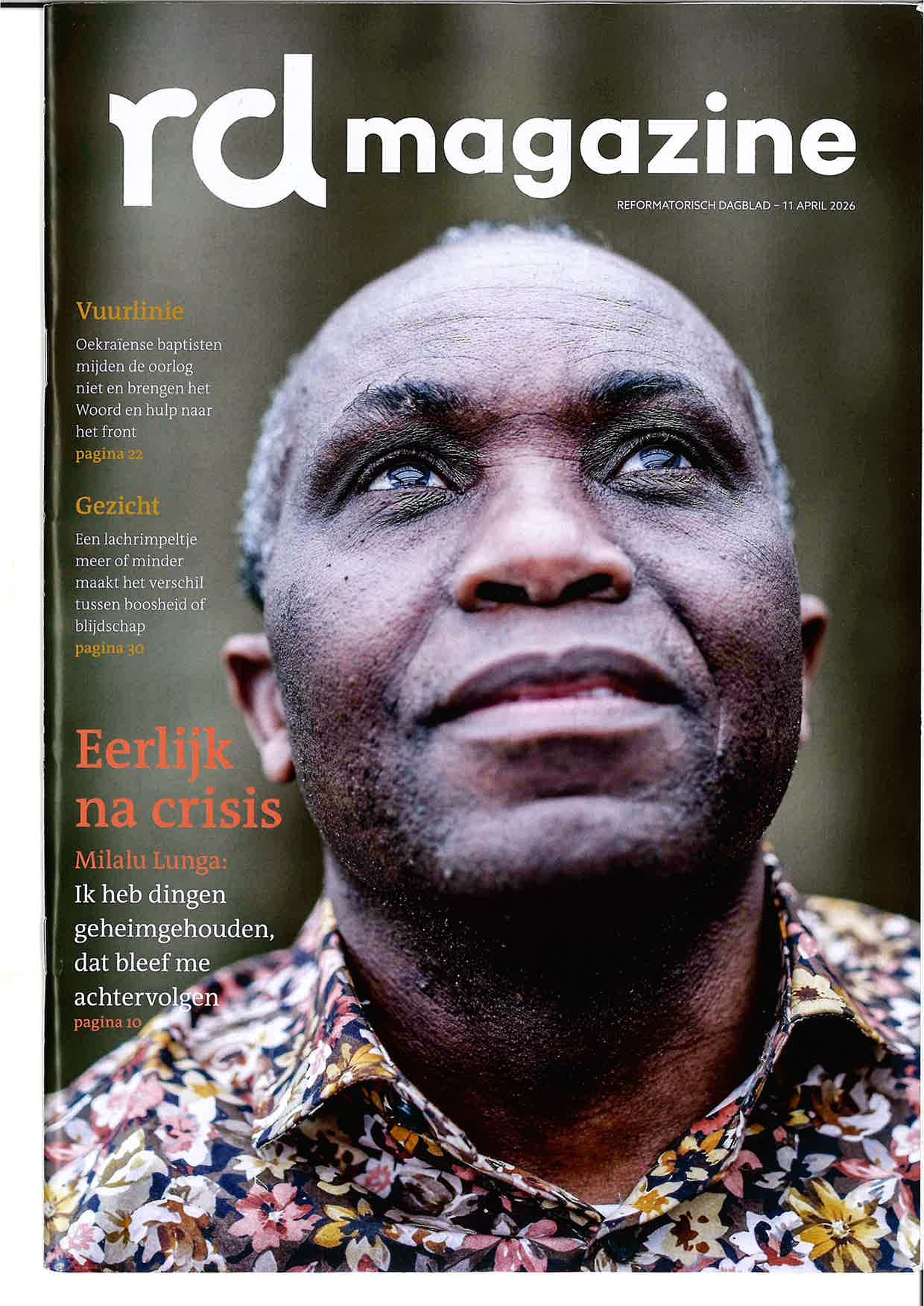RDMagazine is een wekelijkse uitgave bij het Reformatorisch Dagblad