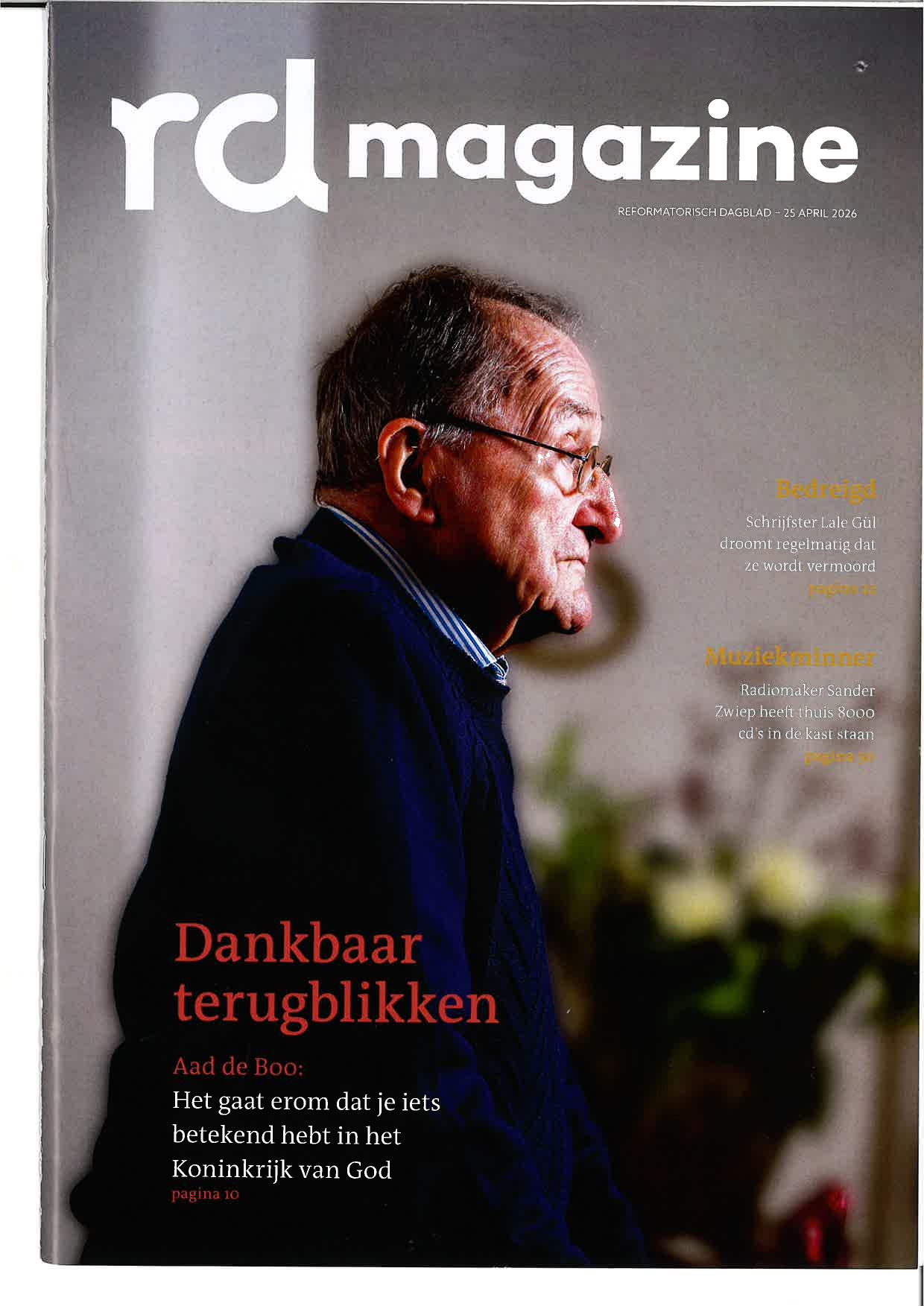 RDMagazine is een wekelijkse uitgave bij het Reformatorisch Dagblad