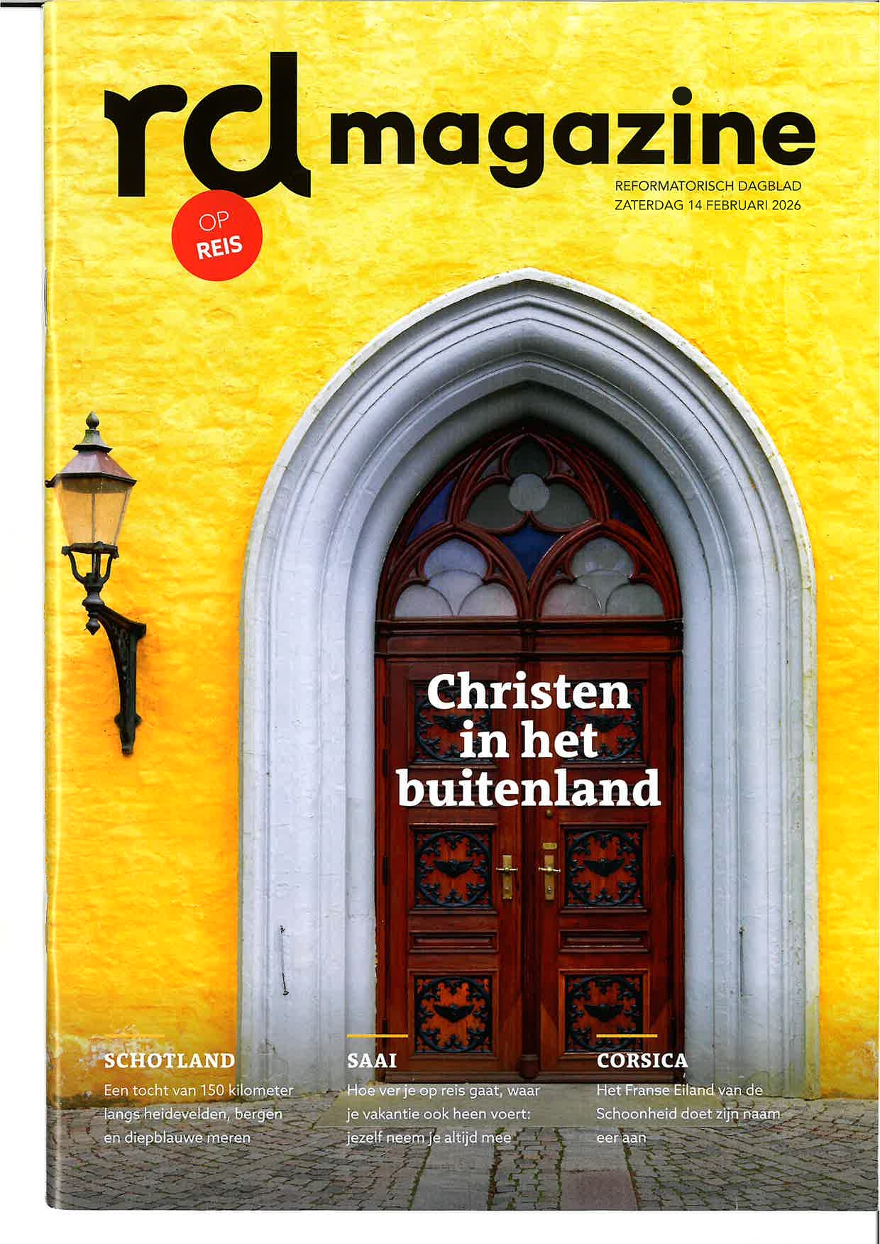 RDMagazine is een wekelijkse uitgave bij het Reformatorisch Dagblad