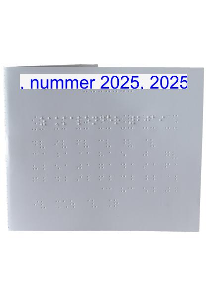 Handzame zakkalender met zondag als eerste dag van de week.
