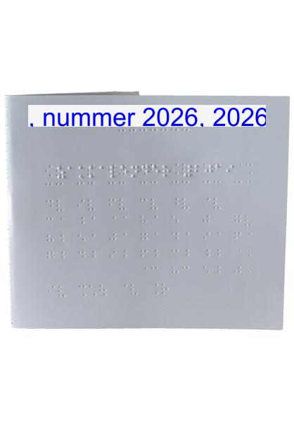 Handzame zakkalender met zondag als eerste dag van de week.