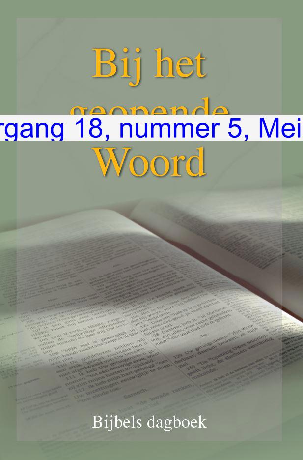 Cover: Bij het geopende Woord