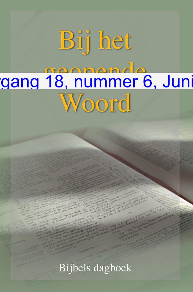 Cover: Bij het geopende Woord